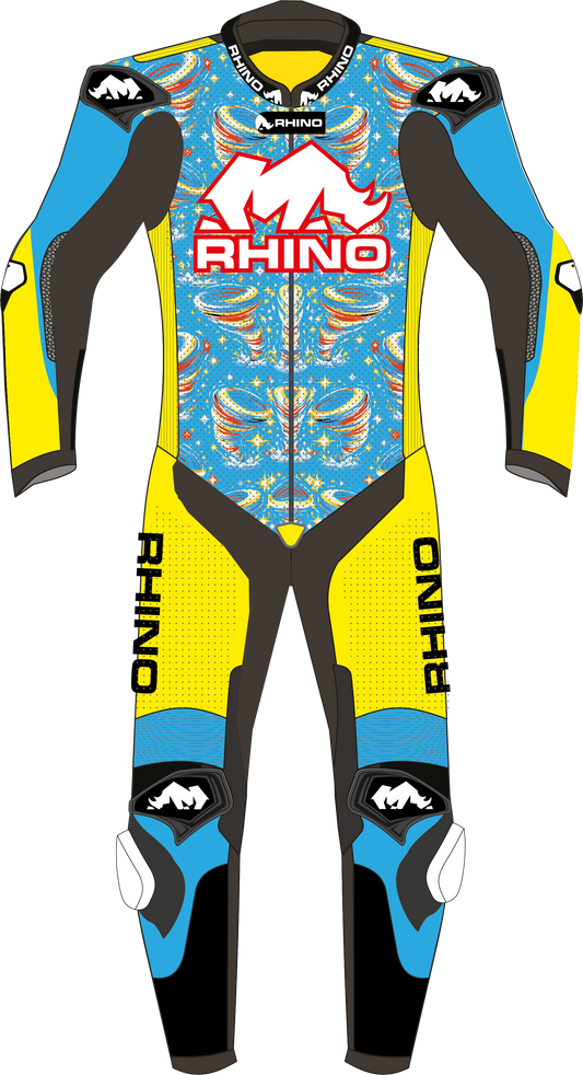 RHINO RACING DNA – JUNIOR GP – Combinaison en cuir sur mesure pour jeunes pilotes